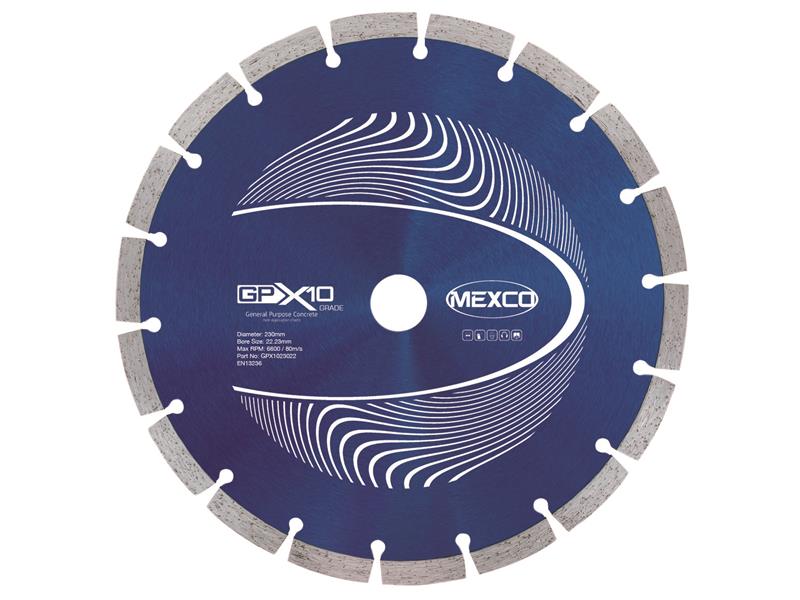 GPX10 Concrete Diamond Blade 230 x 22mm