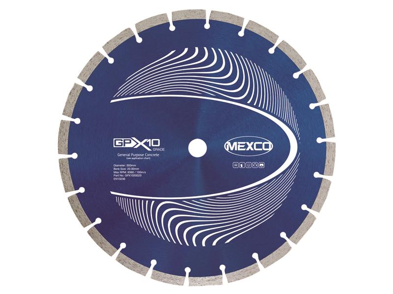 GPX10 Concrete Diamond Blade 300 x 20mm