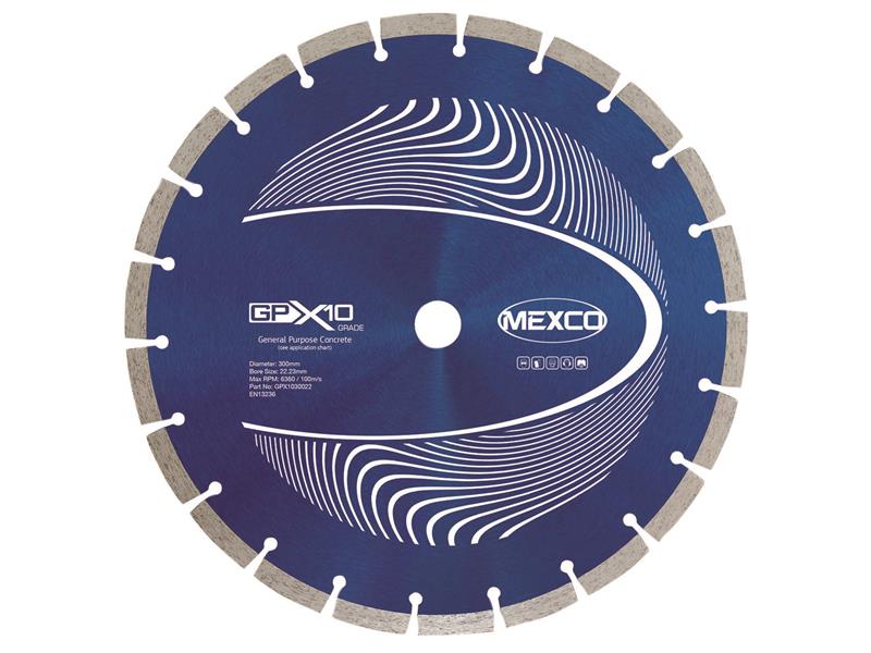 GPX10 Concrete Diamond Blade 300 x 22.23mm