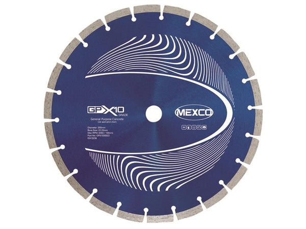 GPX10 Concrete Diamond Blade 300 x 22.23mm