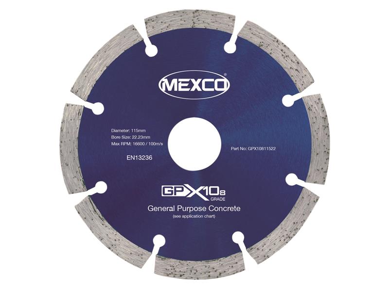 GPX10-8 Concrete Diamond Blade 115 x 22mm