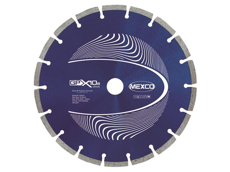 GPX10-8 Concrete Diamond Blade 230 x 22mm