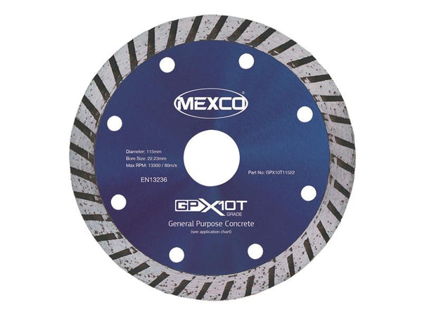 GP Concrete Turbo Diamond Blade 115 x 22mm