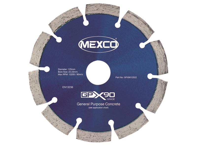 GPX90 Concrete Diamond Blade 125 x 22mm