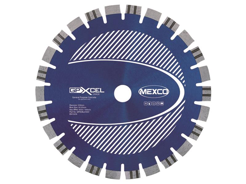 XCEL GRADE Concrete Diamond Blade 250 x 22mm