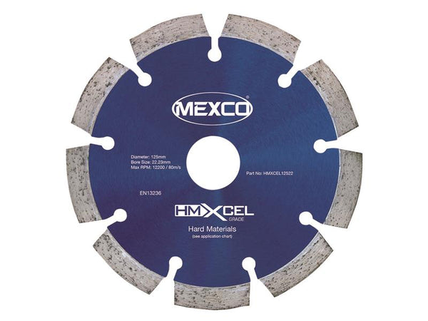 XCEL Grade Hard Materials Diamond Blade 125 x 22mm