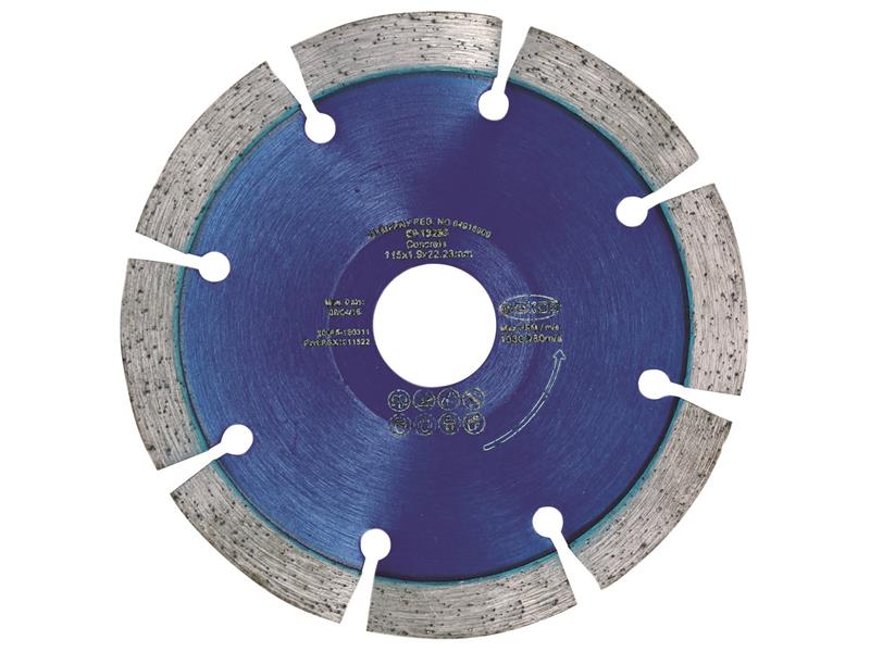 RB X10 Radius / Curve Cutting Diamond Blade 115 x 22.23mm