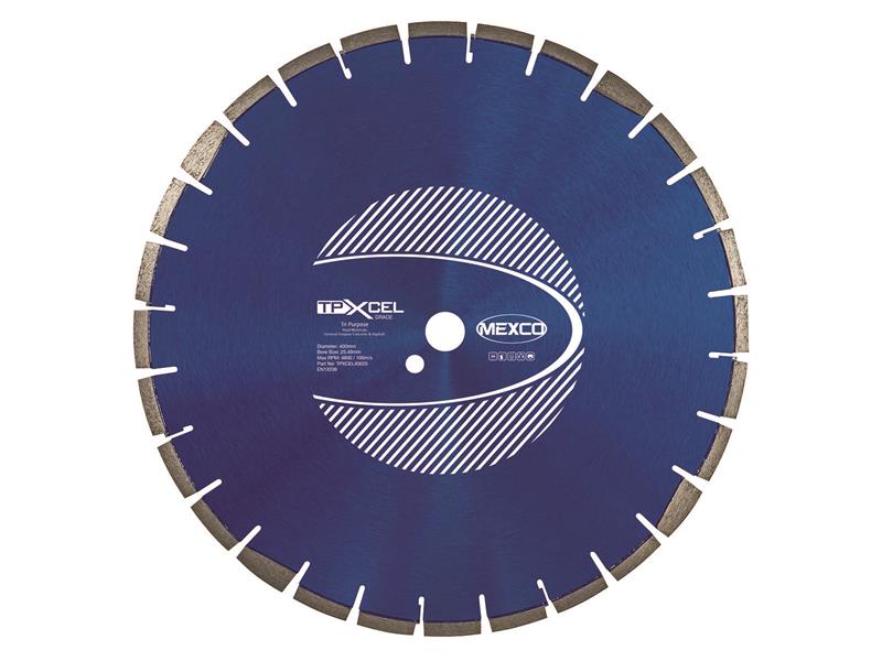 XCEL Grade Tri-Purpose Diamond Blade 400 x 25.4mm