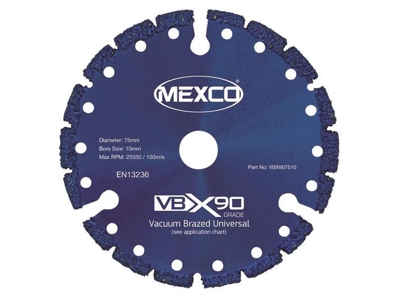 VBX90 Grade Universal Diamond Blade 75 x 10mm