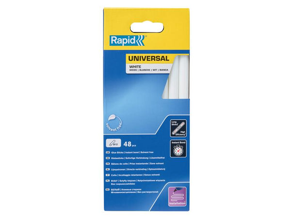 Universal Glue Sticks, White 12 x 190mm (Pack 48)