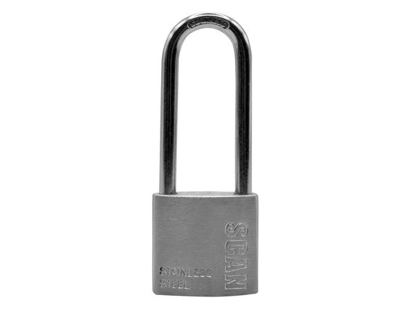 Stainless Steel Padlock 32mm Long Shackle