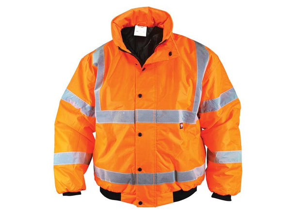 Hi-Vis Bomber Jacket Orange - XXL (52in)