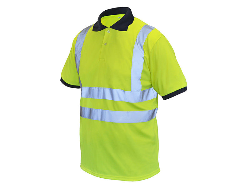 Hi-Vis Yellow Polo Shirt - L (42in)