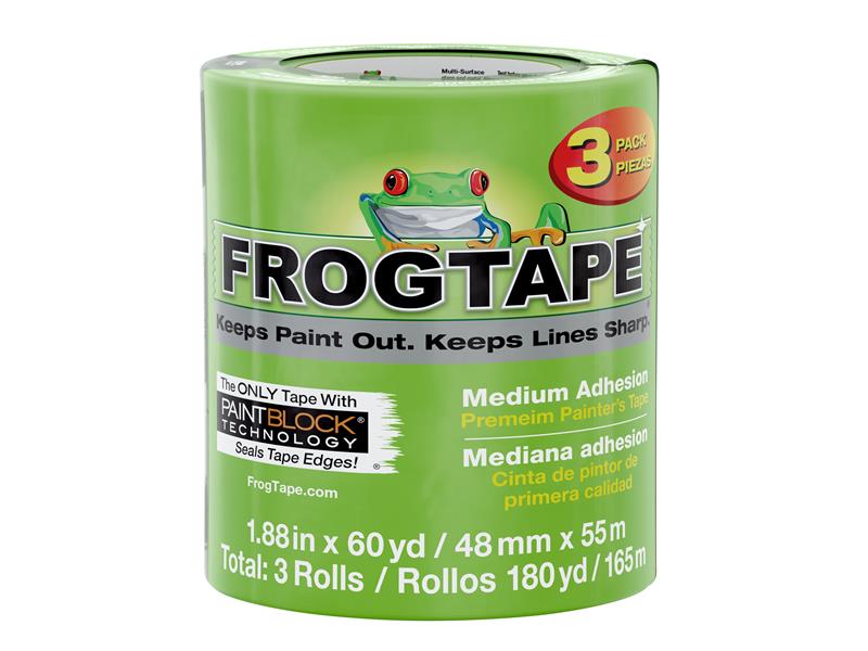 FrogTape® Multi-Surface Masking Tape 48mm x 55m (3 Pack)
