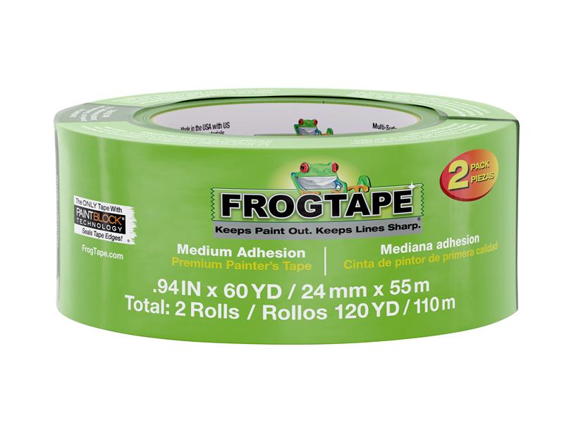 FrogTape® Multi-Surface Masking Tape 24mm x 55m (2 Pack)