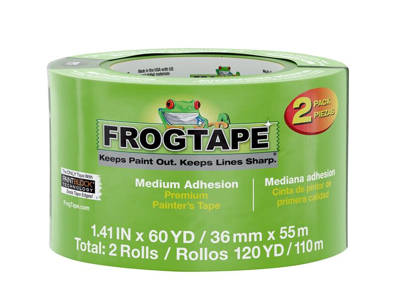 FrogTape® Multi-Surface Masking Tape 36mm x 55m (2 Pack)