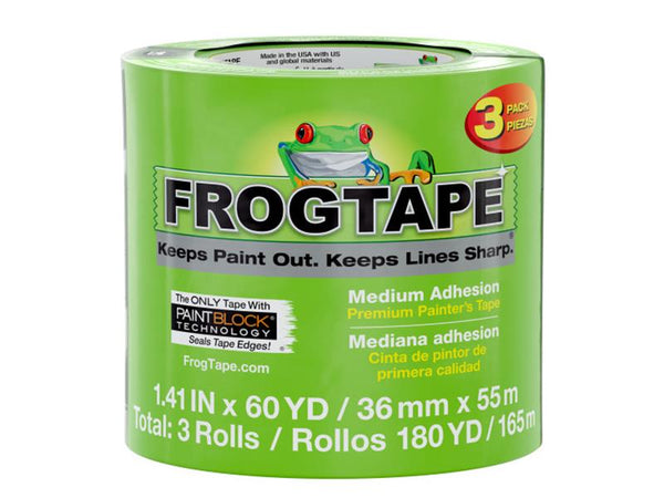 FrogTape® Multi-Surface Masking Tape 36mm x 55m (3 Pack)