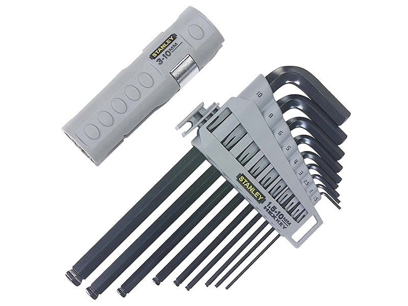Stanley 0-89-904 Metric Hexagon Grip Key Set, 9 Piece