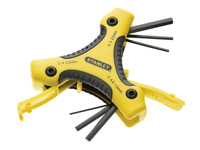 Stanley 0-95-935 Metric Triangle Hexagon Key Set, 9 Piece