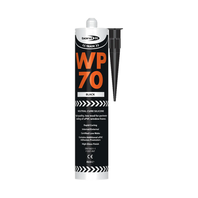 Bond It WP70 Low Modulus Neutral Cure Silicone Sealant 290ml - Black