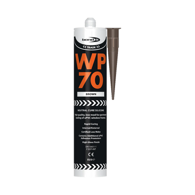 Bond It WP70 Low Modulus Neutral Cure Silicone Sealant 290ml - Brown