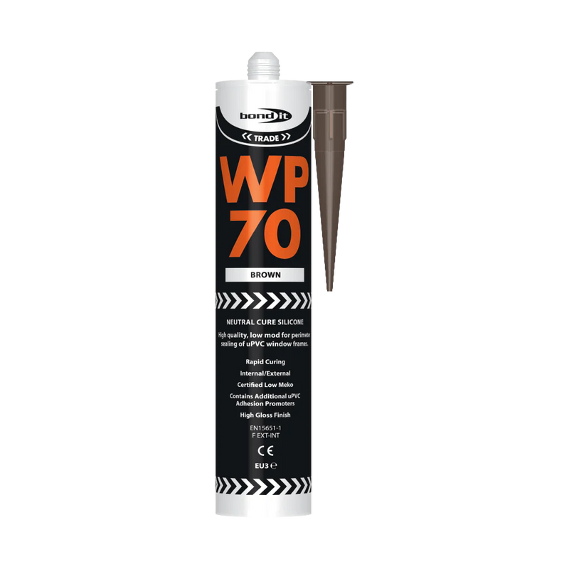 Bond It WP70 Low Modulus Neutral Cure Silicone Sealant 290ml - Brown