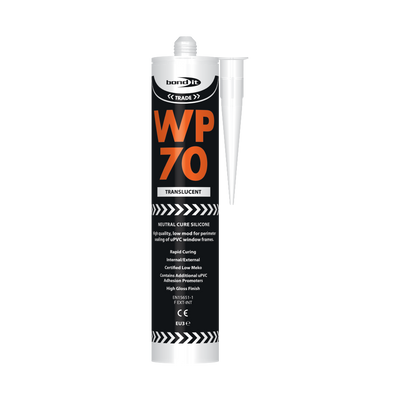 Bond It WP70 Clear Silicone Sealant 310ml Cartridge - Low Modulus Neutral Cure