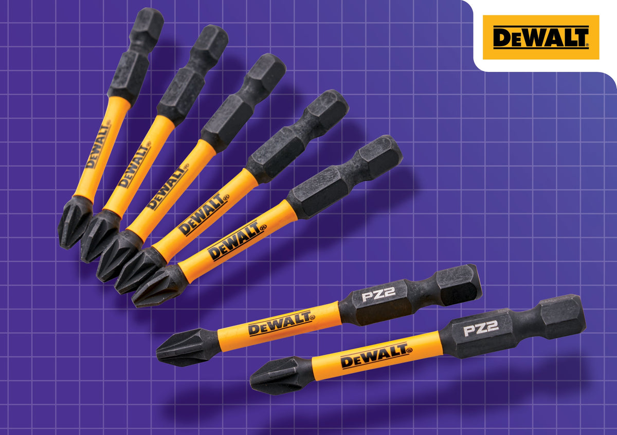 DEWALT DT7391T PZ2 50mm Impact Torsion Bits – 5+2 Pack