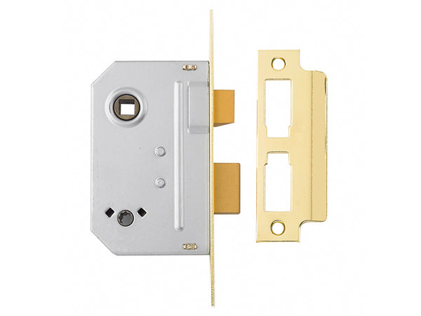 PM236 Bathroom 2 Lever Sashlock Polished Brass 67mm 2.5in
