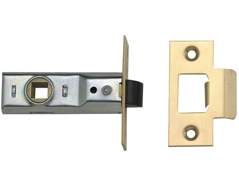M888 Tubular Mortice Latch 76mm 3in Polished Brass Pack of 1
