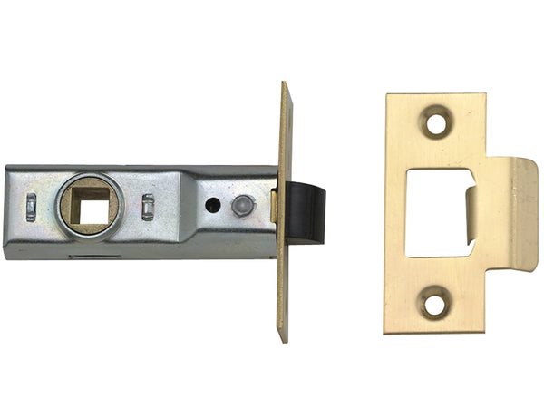 M888 Tubular Mortice Latch 64mm 2.5in Polished Brass Visi Pack of 1