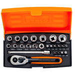 Bahco SL25 Special Edition 1/4in Socket Set, 25 Piece