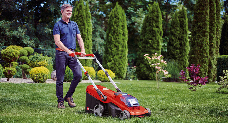 Einhell cordless lawn mower garden