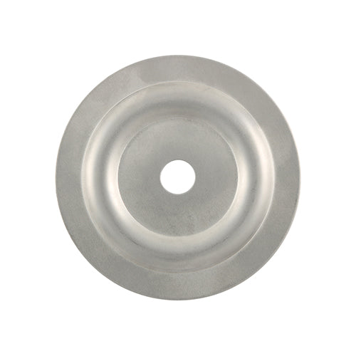 TIMCO Large Metal Insulation Discs Silver - 70mm