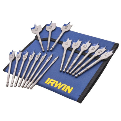 Irwin Blue Groove 4X Flat Bit Set (17 Piece)
