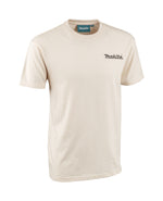 Makita Origin T-Shirt Off White - mannequin back view