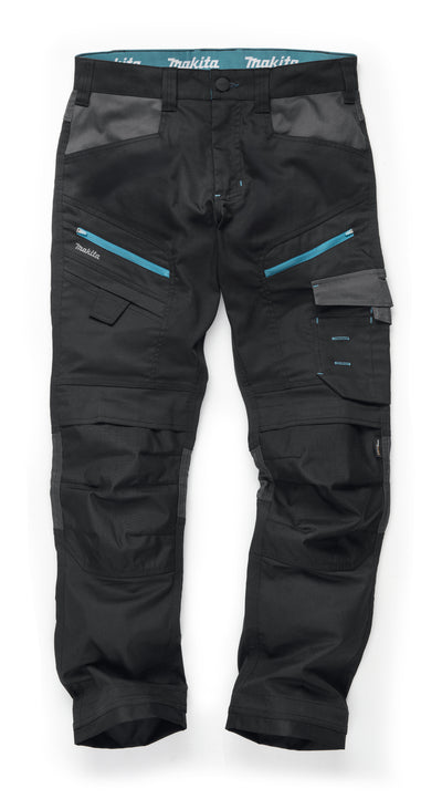 Makita MK303M Vector Stretch Trousers Cordura - front view