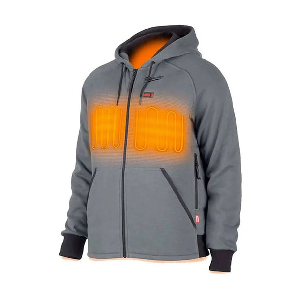 Milwaukee M12 Heated Hoodie Grey – Battery Powered Workwear