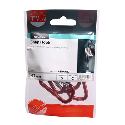 TIMCO Snap Hooks - Aluminium - 47mm