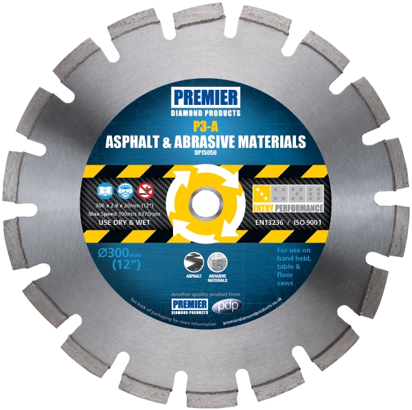 PREMIER P3-A 350X3.0X10X25.4MM ASPHALT BLADE