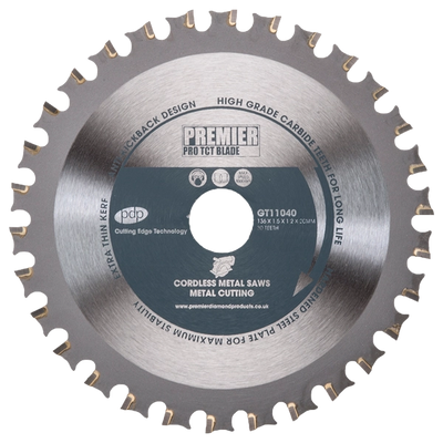 P5-STEEL 165X1.5 X1.2X20MM 40T TCT STEEL/ NON-FERROUS METALS
