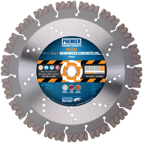 PREMIER P6-ECC 400X3.2X15X25.4 EVOCUT CONCRETE BLADE