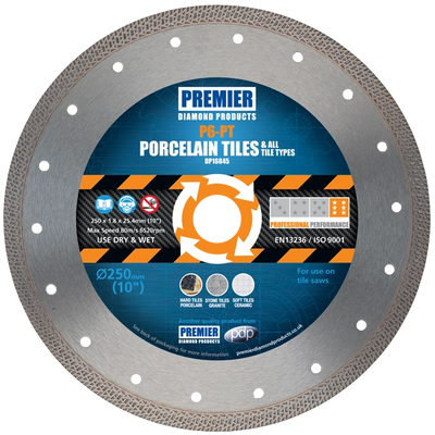 PREMIER P6-PT 250X1.8X10X25.4  PORCELAIN TILE BLADE