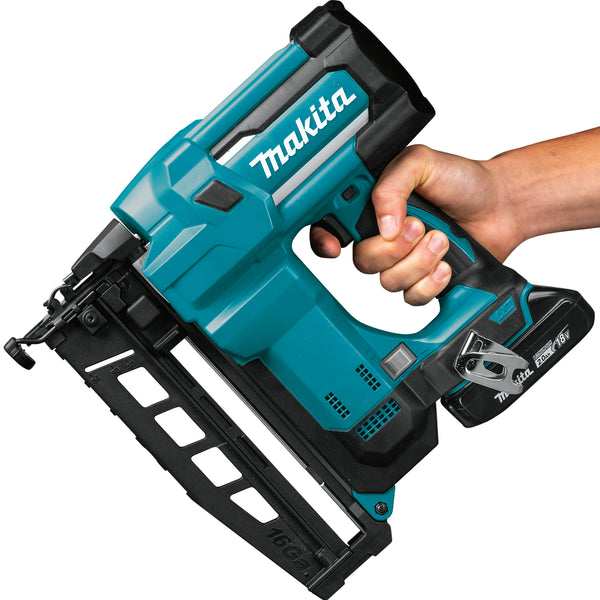 Makita DBN600RTJ 18V Finishing Nailer 16G LXT Kit