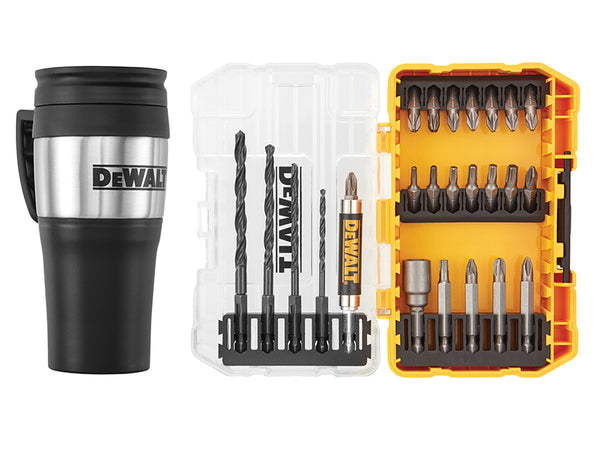 DT70706 Drill Drive Set, 25 Piece + Mug Display of 4