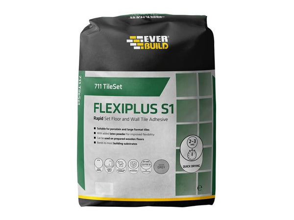 711 TileSet Flexiplus Tile Adhesive Grey 10kg