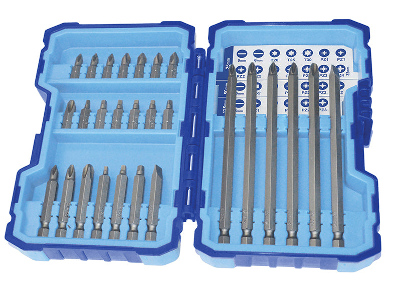 Extra Long Reach Screwdriver Bit Set, 27 Piece