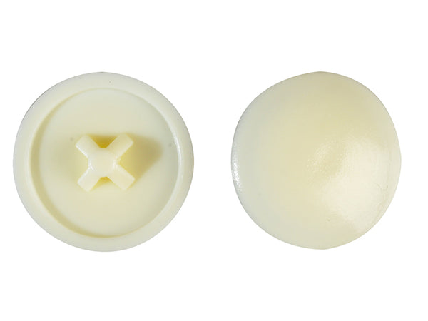 Domed Cover Cap White No. 6-8 Forge Pack 20