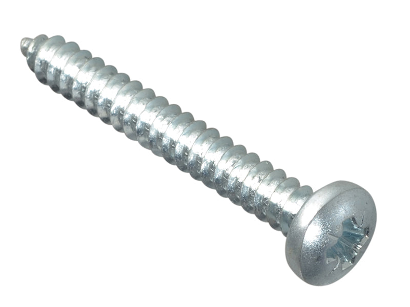 Self-Tapping Screw Pozi Compatible Pan Head ZP 1.1/2in x 10 ForgePack 10