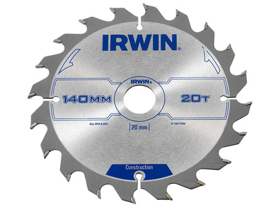 Construction Circular Saw Blade 140 x 20mm x 20T ATB
